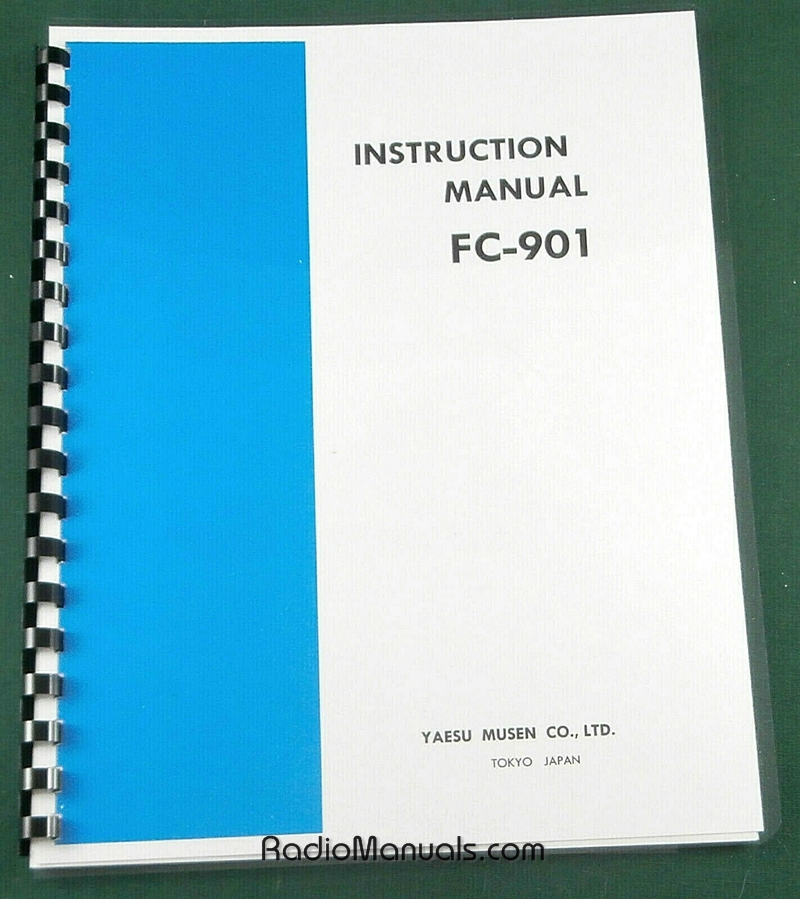 Yaesu FC-901 Instruction Manual